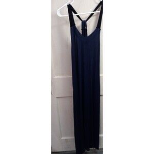 Women's No Tags Long Blue Sleeveless Sundress With Pockets S/M?